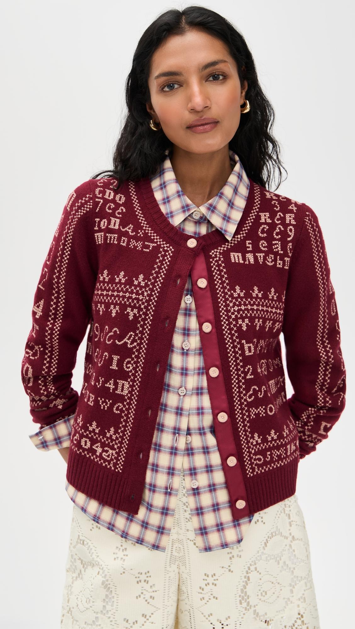 Kit Embroidery Cardigan by SEA NEW YORK