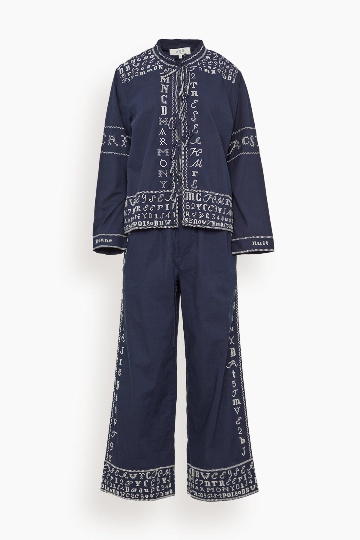 Kit Sleepwear Pajama Set in Navy by SEA NEW YORK