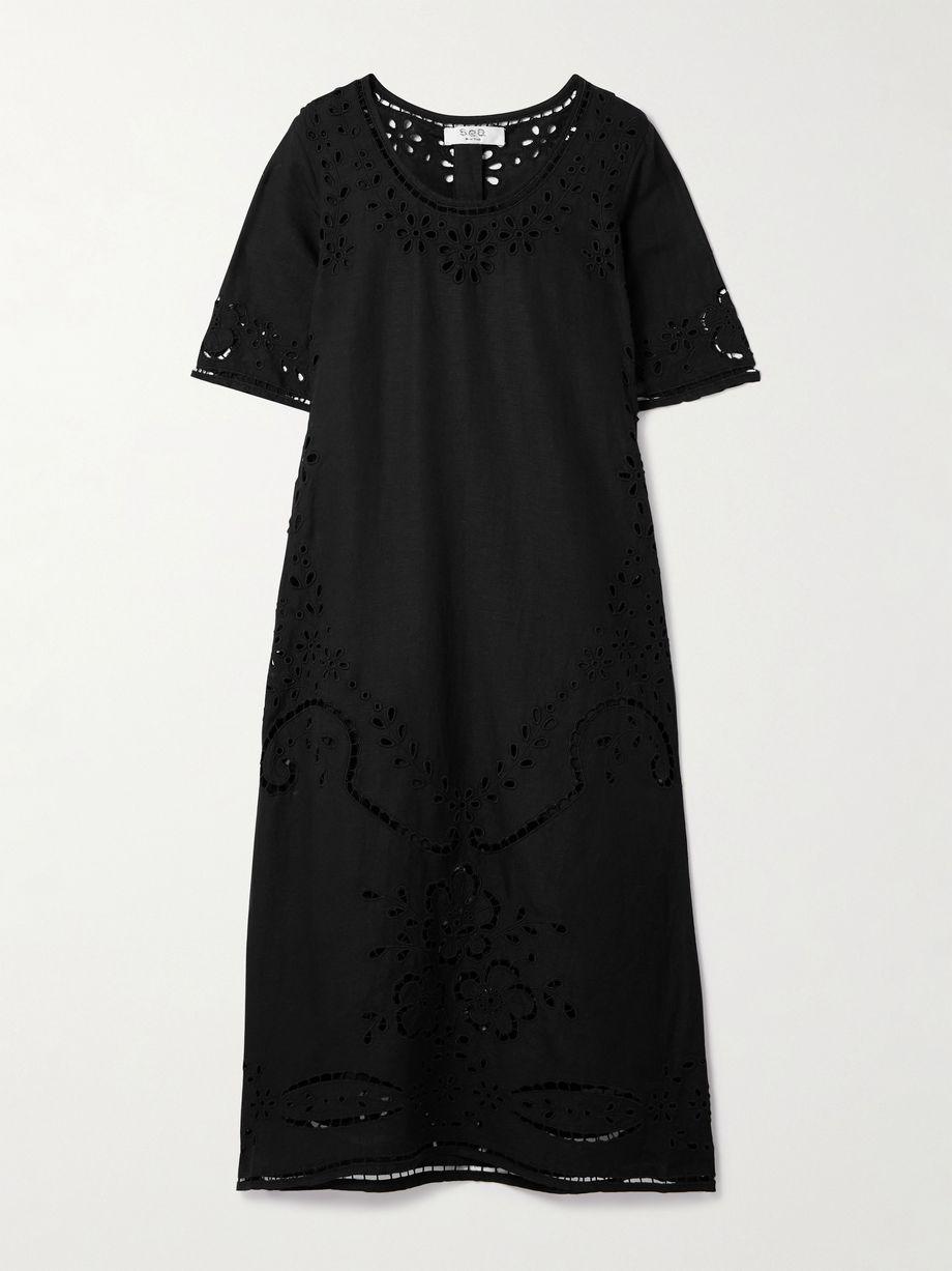 Lula broderie anglaise voile midi dress by SEA NEW YORK