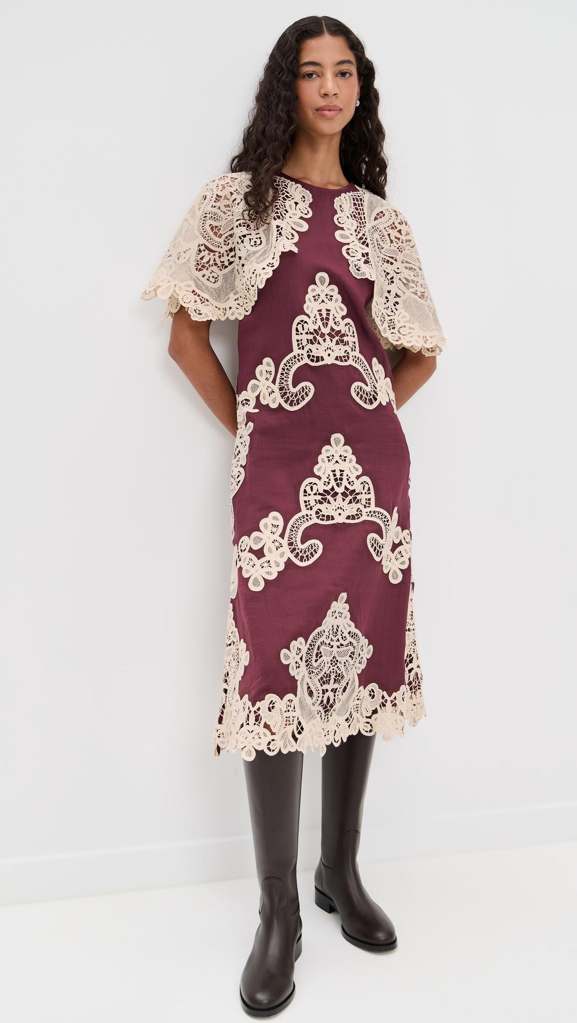Medina Lace Midi Dress by SEA NEW YORK