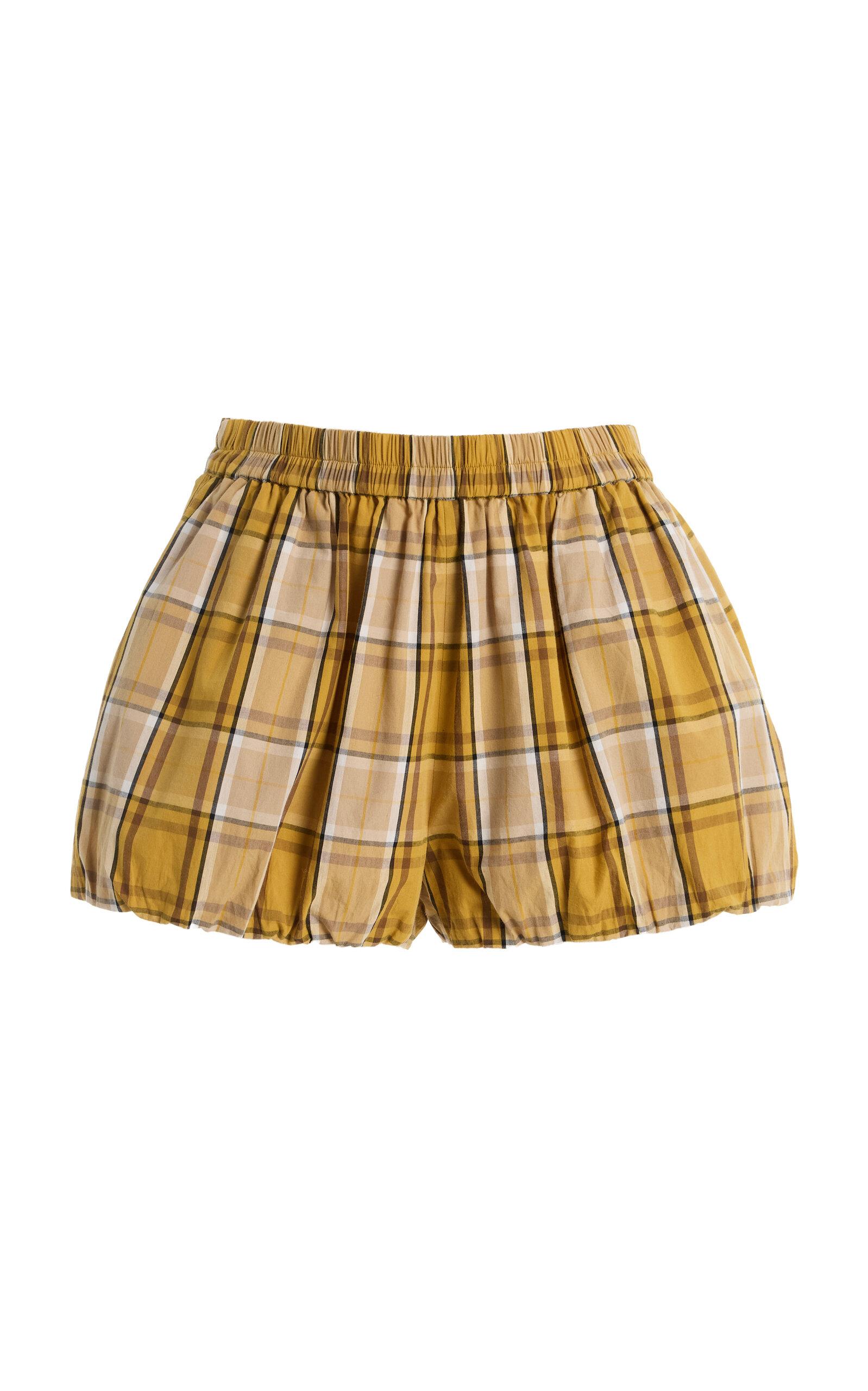 Sea Copeland Cotton Plaid Shorts - Moda Operandi by SEA NEW YORK