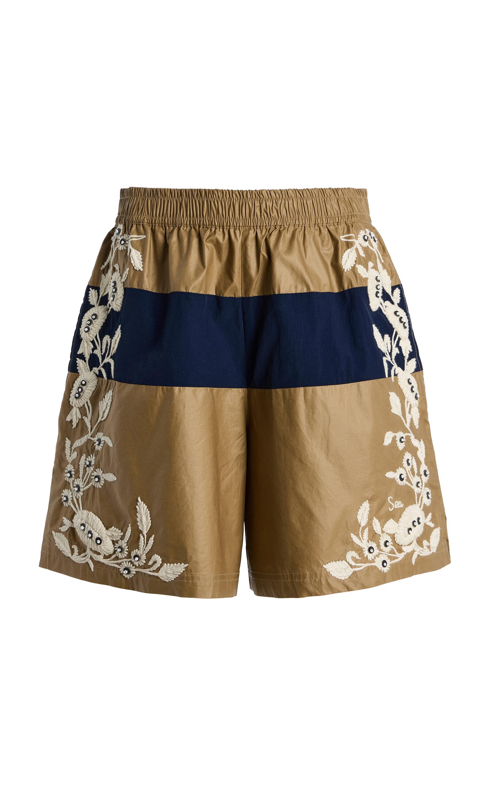 Sea Georgie Cotton-Blend Sportswear Shorts - Moda Operandi by SEA NEW YORK