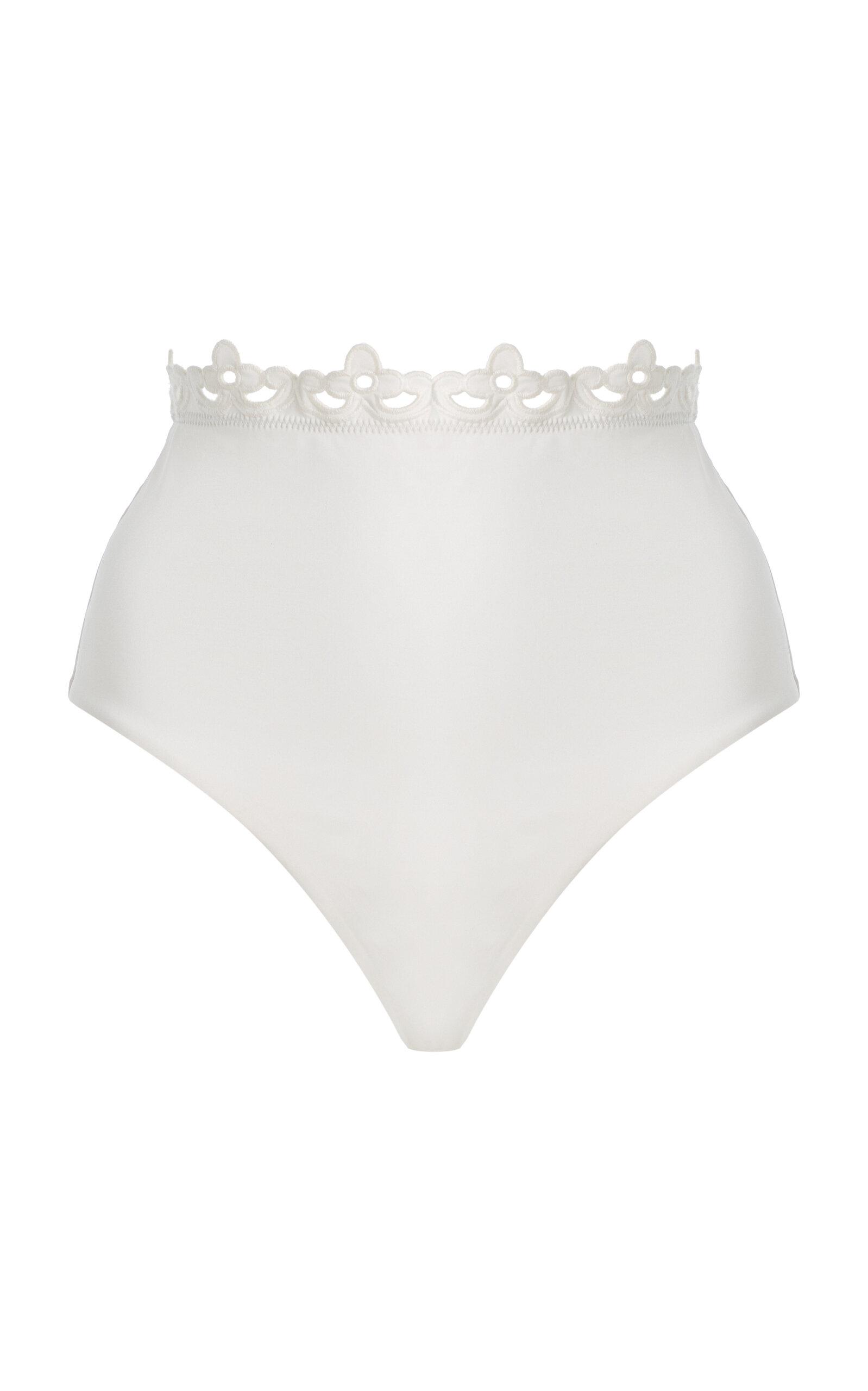 Sea Leila Eyelet High-Waisted Bikini Bottom - Moda Operandi by SEA NEW YORK