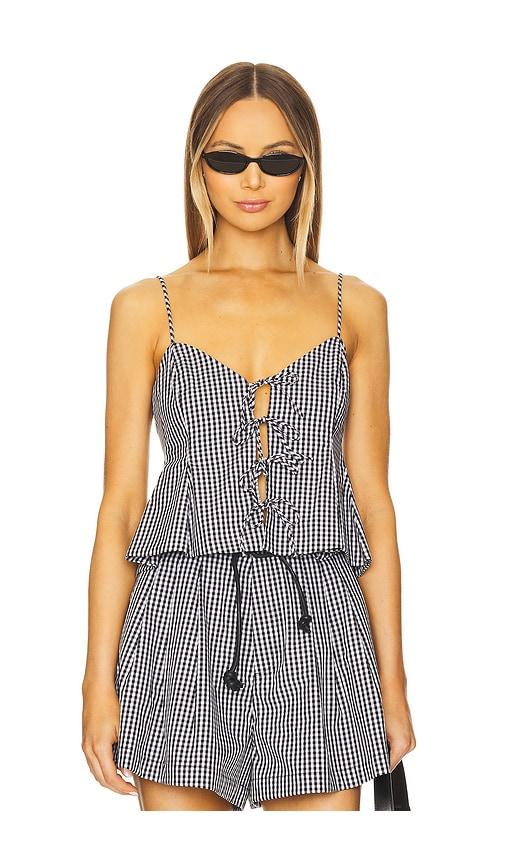 Sea Neci Gingham Camisole in Black by SEA NEW YORK