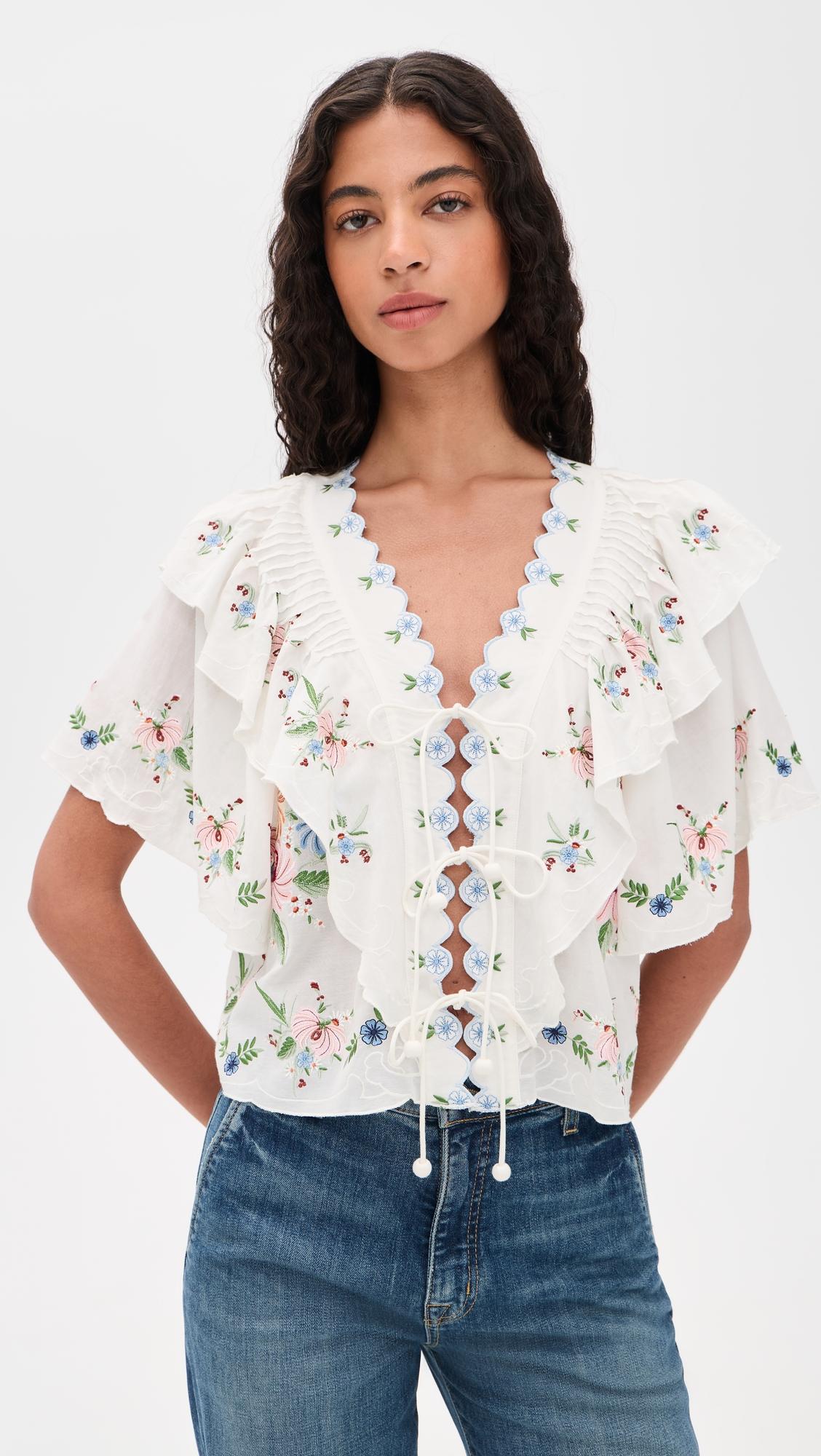 Serafina Embroidered Top by SEA NEW YORK