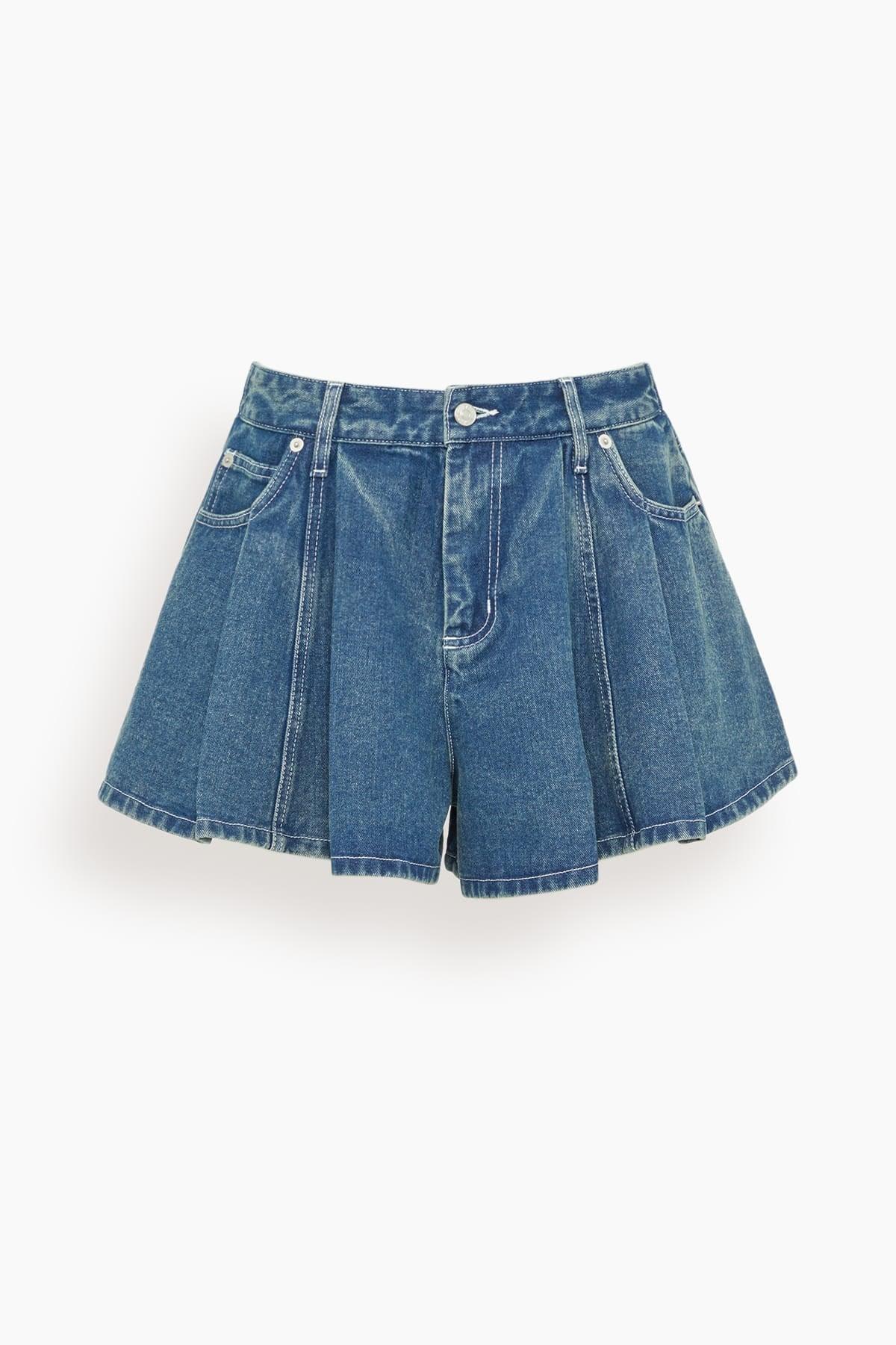 Stasia Denim Jean Shorts in Blue by SEA NEW YORK