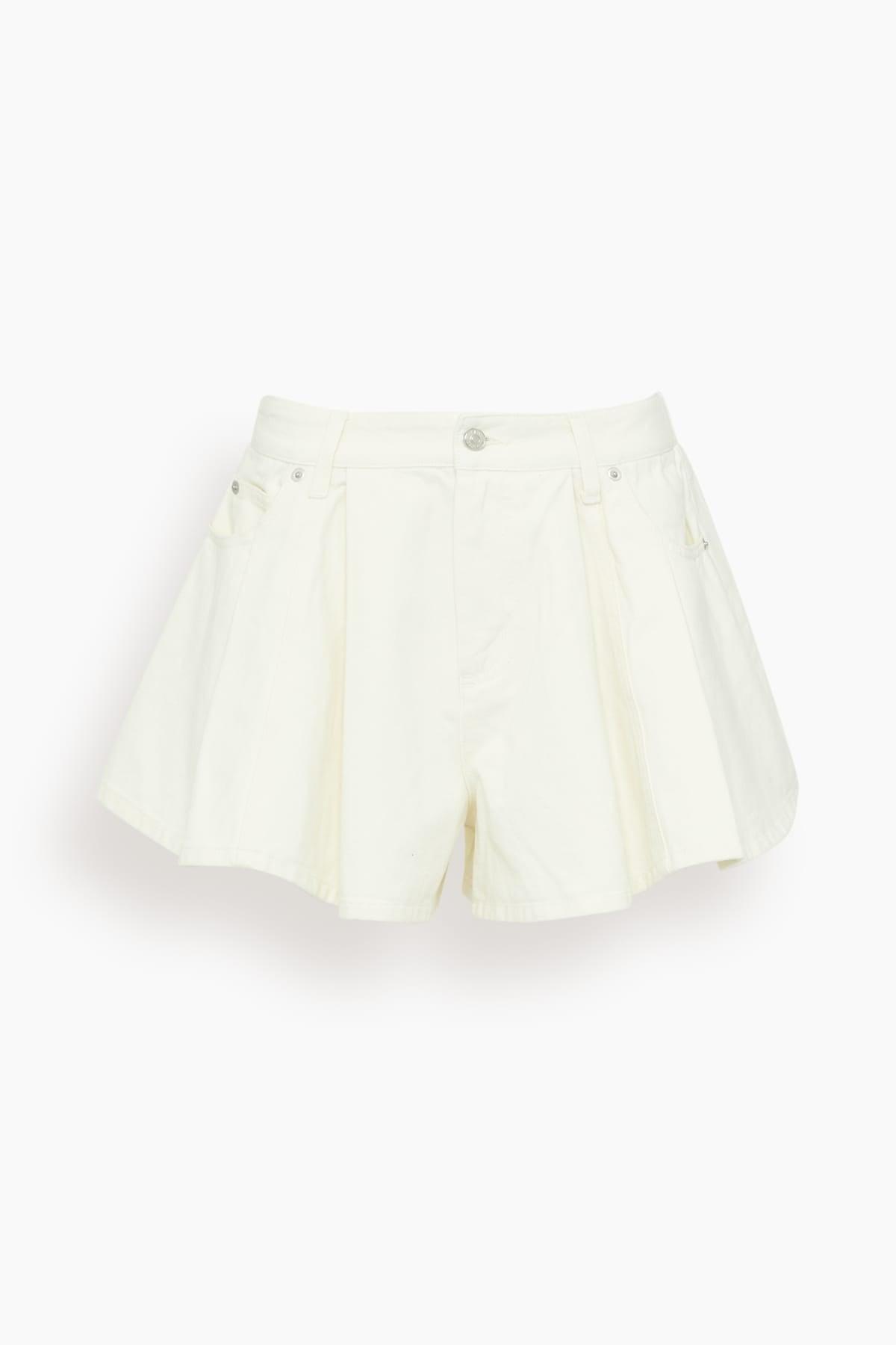 Stasia Denim Jean Shorts in Cream by SEA NEW YORK