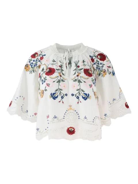 embroidered eyelet blouse by SEA NEW YORK
