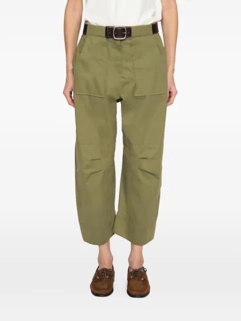 pleated-knee cargo pants by SEA NEW YORK