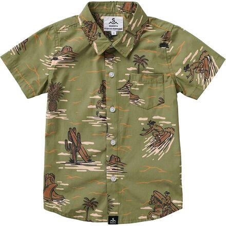 Surfing Cowboy Button Up Shirt by SEAESTA SURF