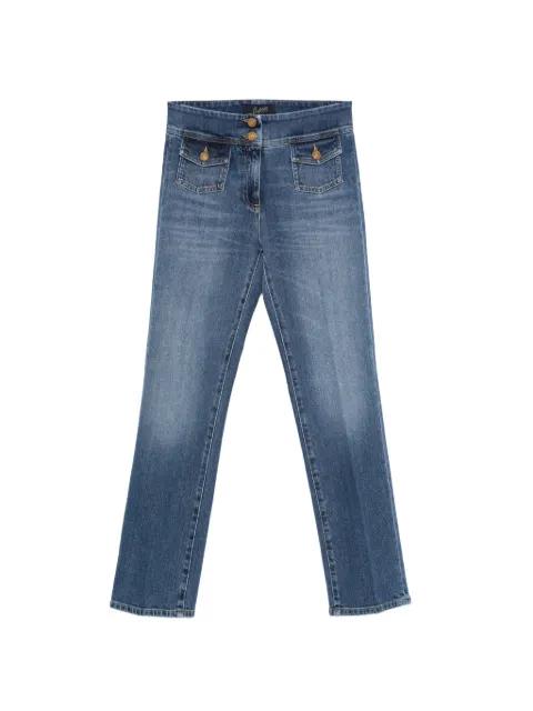 button flap pocket denim jeans by SEAFARER