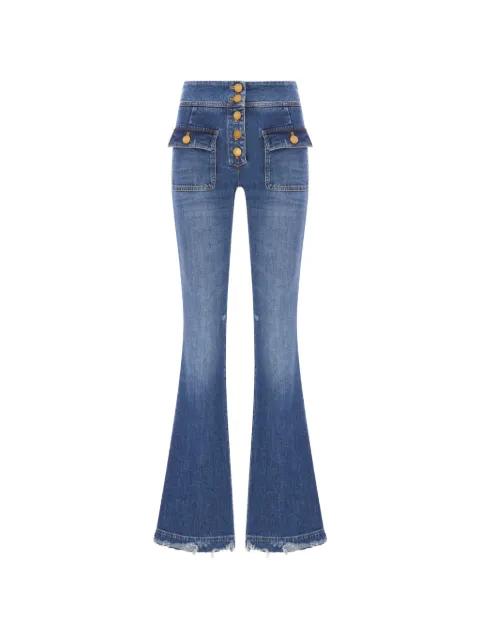 button-front flared jeans by SEAFARER