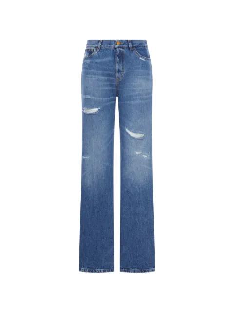 distressed five-pocket jeans by SEAFARER