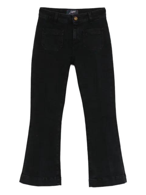 flap-pocket flared jeans by SEAFARER