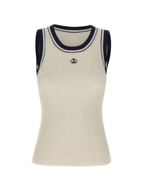 ribbed logo-embroidered top by SEAFARER