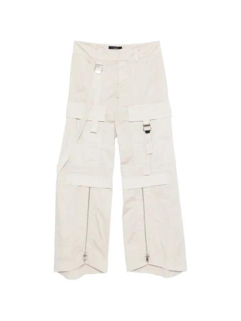 strap zip trousers by SEAFARER