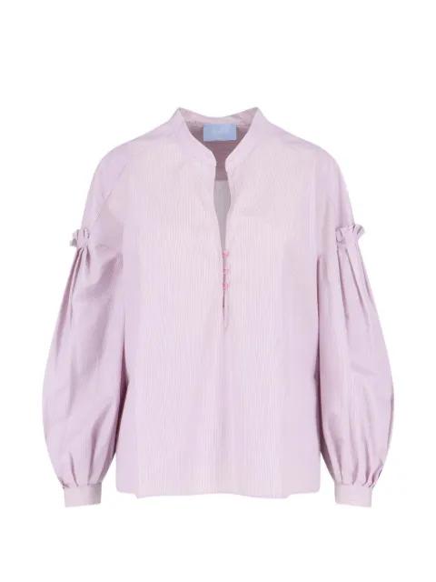 striped ruffled shirt by SEAFARER