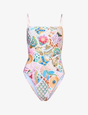 Beach Boheme Square-Neck Swimsuit by SEAFOLLY