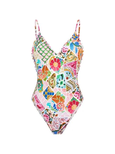 Beach Boheme mosaic-print swimsuit by SEAFOLLY
