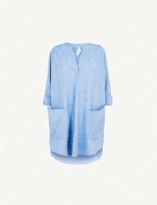 Boyfriend Chambray Cotton Beach Shirt by SEAFOLLY