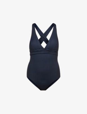 Collective V-neck stretch-nylon swimsuit by SEAFOLLY