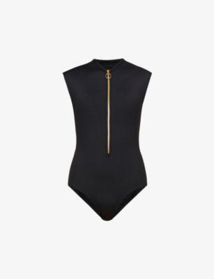 Collective zip-front stretch-nylon swimsuit by SEAFOLLY