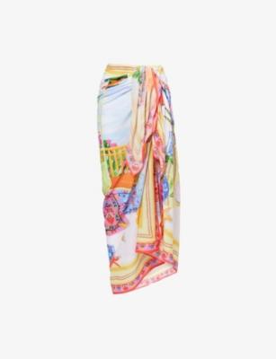 La Boca Graphic-Print Cotton Sarong by SEAFOLLY