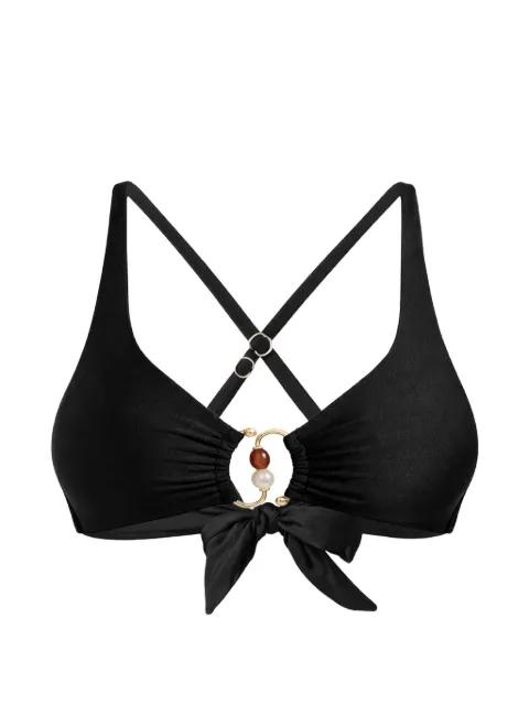 Palermo ring-detail bikini top by SEAFOLLY