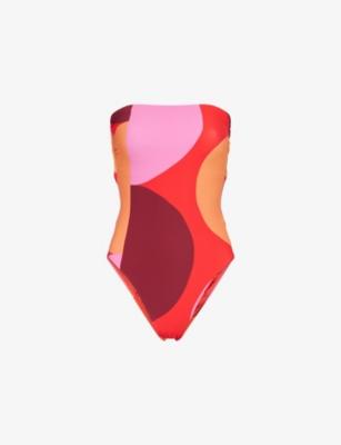 Printed Bandeau Swimsuit by SEAFOLLY
