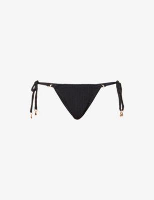 Sea Dive textured mid-rise bikini bottoms by SEAFOLLY