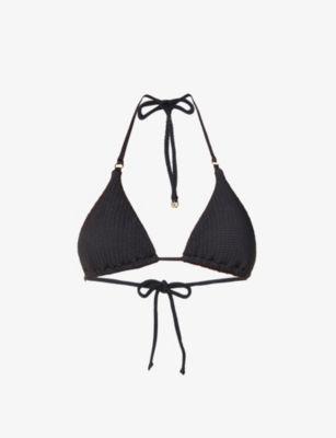 Sea Dive textured triangle bikini top by SEAFOLLY