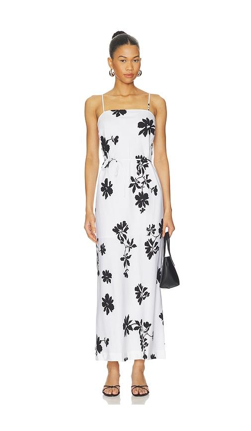 Seafolly May Flower Bias Cut Maxi Dress in White by SEAFOLLY