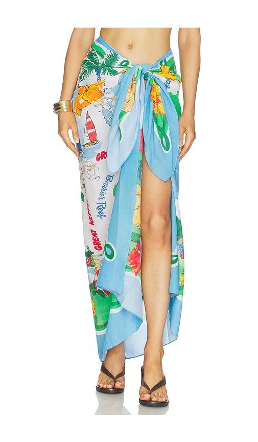 Seafolly Viva Vacation Sarong in Blue,Green by SEAFOLLY