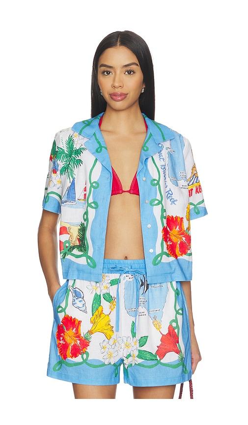 Seafolly Viva Vacation Shirt in Blue by SEAFOLLY