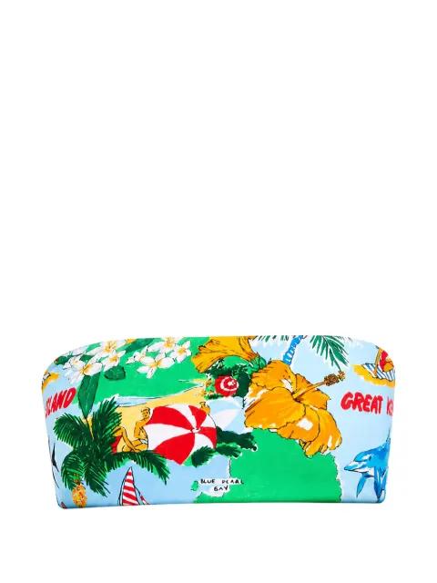 Viva Vacation tropical-print bandeau bikini top by SEAFOLLY