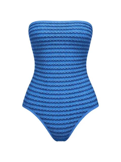 textured bandeau swimsuit by SEAFOLLY
