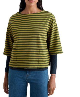 Buryan Oversized Boat Neck T-Shirt by SEASALT CORNWALL