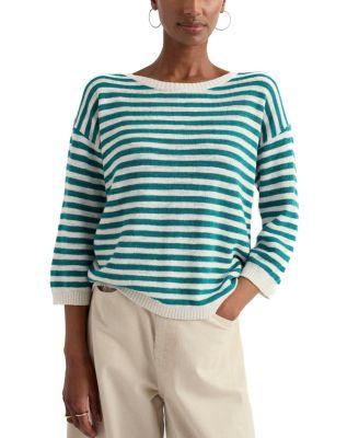 Knavock 3/4 Sleeve Round Neck Jumper by SEASALT CORNWALL