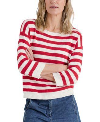 Knavock 3/4 Sleeve Round Neck Jumper by SEASALT CORNWALL