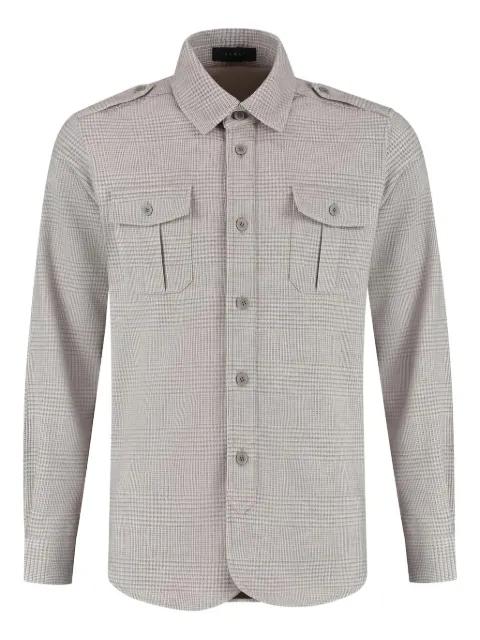 checked shirt jacket by SEASE