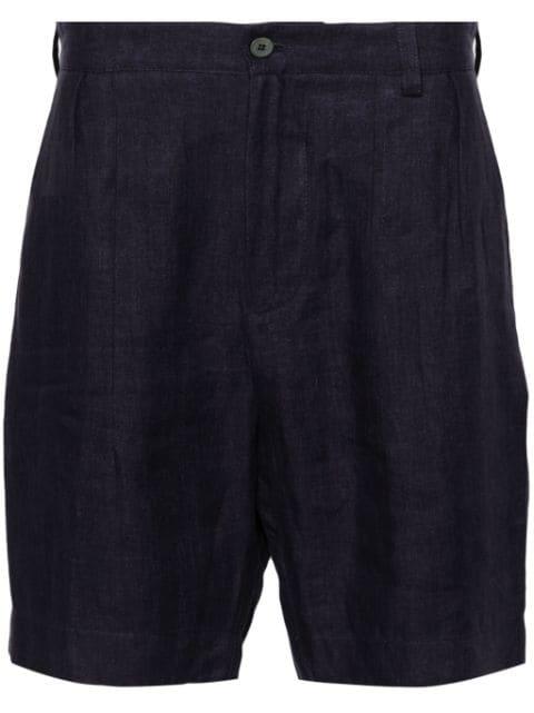 mid-rise linen chino shorts by SEASE
