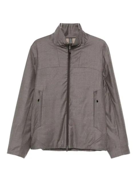 zip-front panelled jacket by SEASE