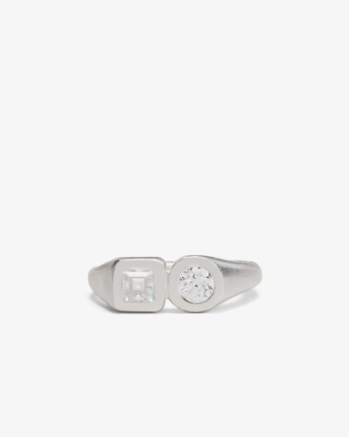 SEB BROWN - Duo Ring - (Sterling Silver) SBAW24_DUOR_STG by SEB BROWN