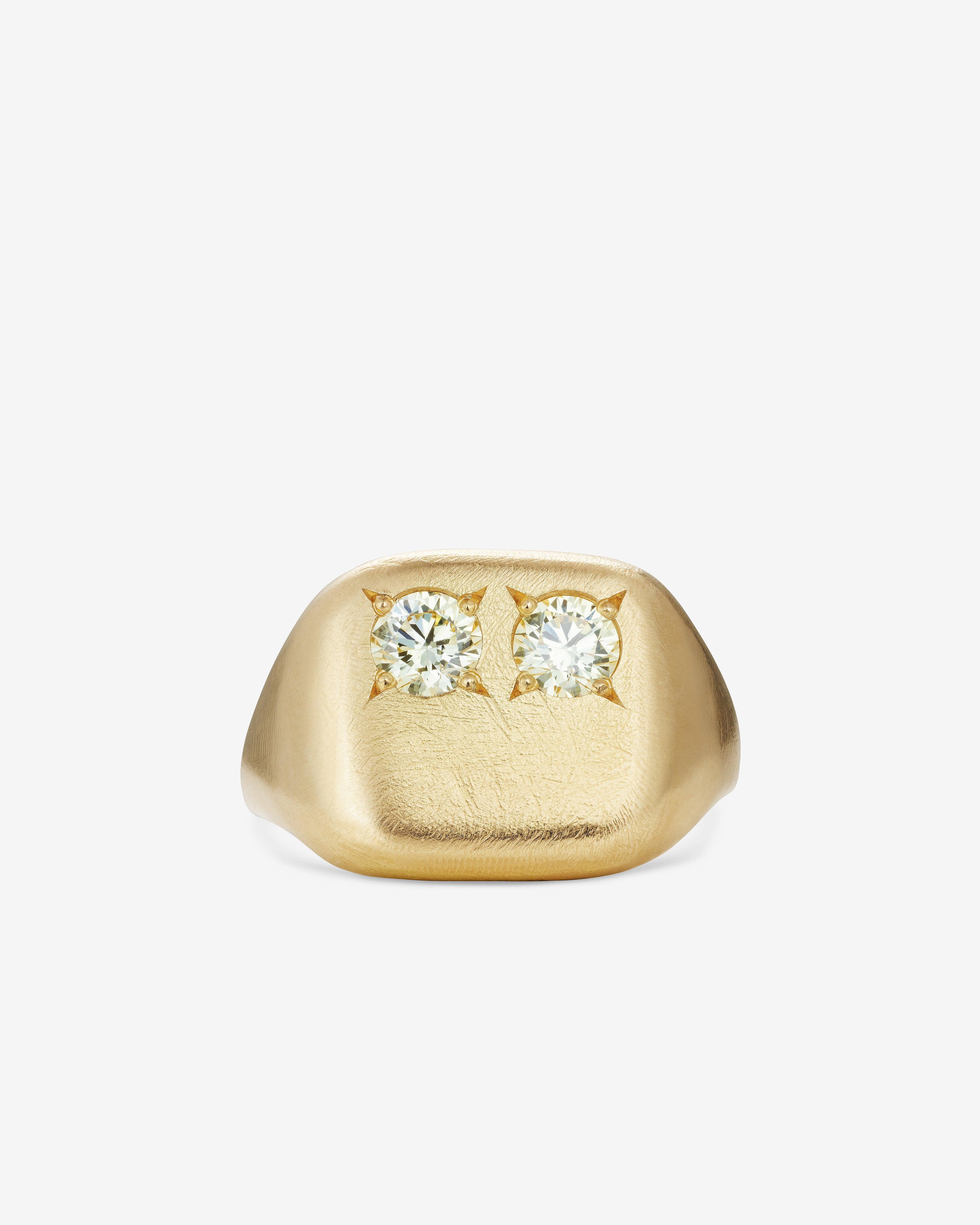 Seb Brown  - Yellow Boulder Eye Ring -  (Yellow Gold) by SEB BROWN