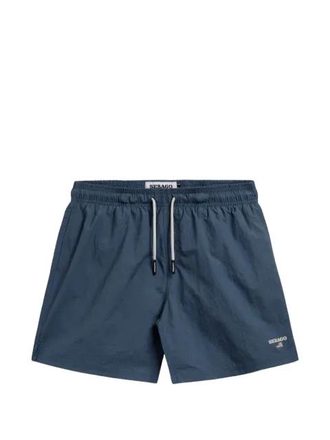 drawstring logo-print swim shorts by SEBAGO