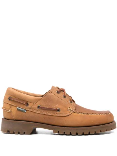 leather lace-up boat shoes by SEBAGO