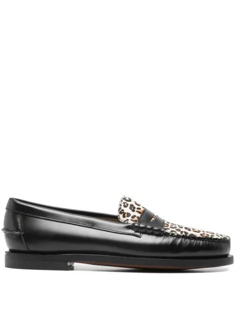 leopard-pattern loafers by SEBAGO