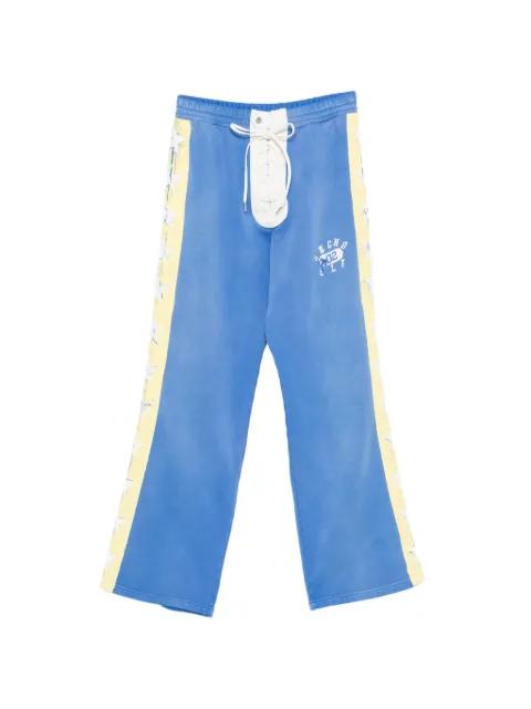 lace-up star-print track pants by SECND SLF