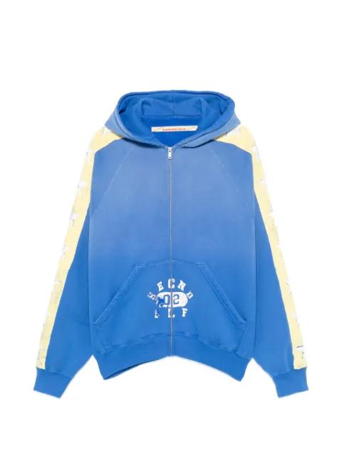 star-print zip-up hoodie by SECND SLF