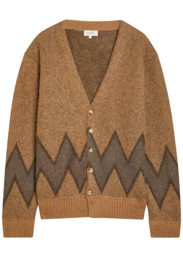 Chevy intarsia mohair-blend cardigan by SECOND LAYER